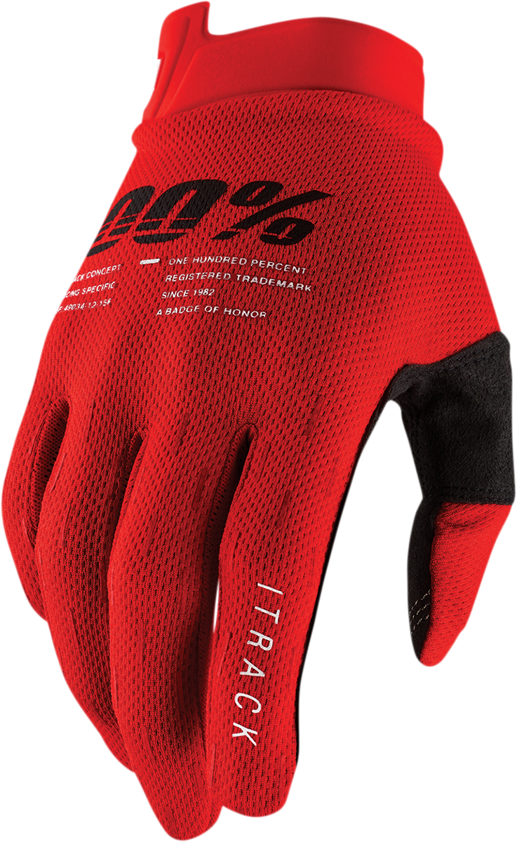 iTrack Gloves - Red -Medium