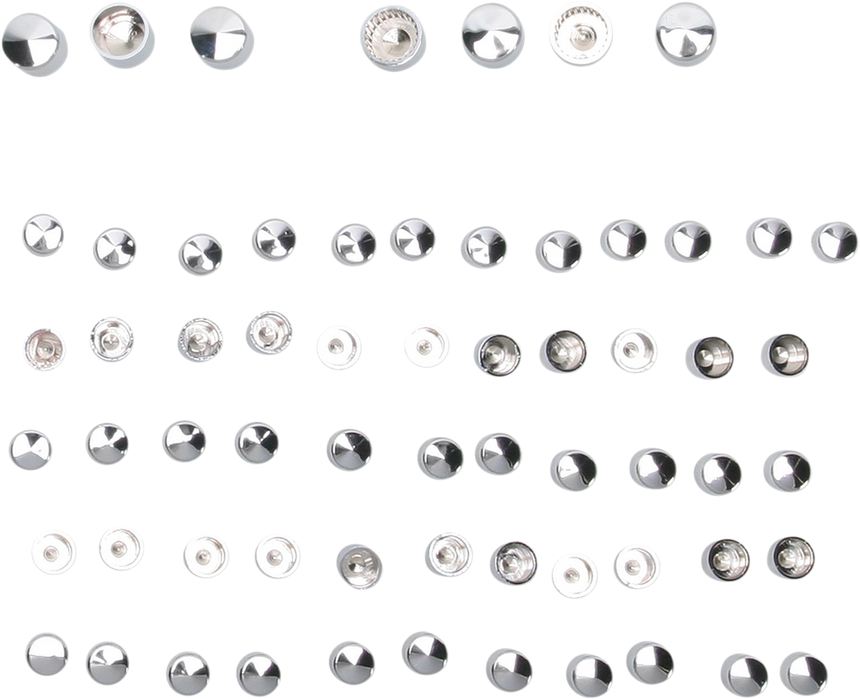 Engine Bolt Covers - Chrome - Lutzka's Garage