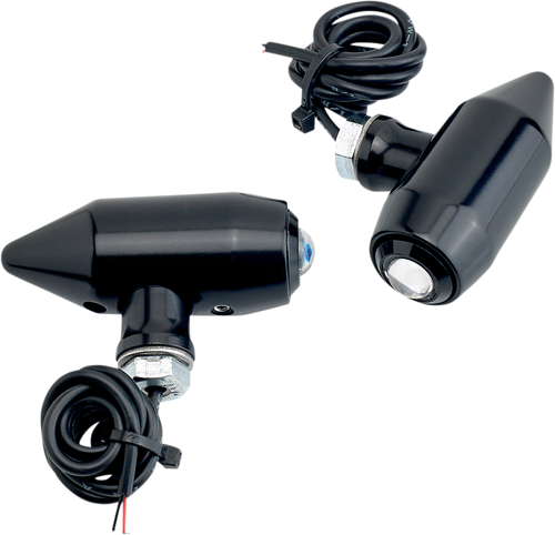 Vega Center Mount LED Lights - Black/Amber - Lutzka's Garage