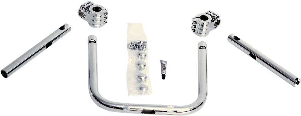 Handlebar - Klip Hanger - 10" - Chrome/Chrome - Lutzka's Garage