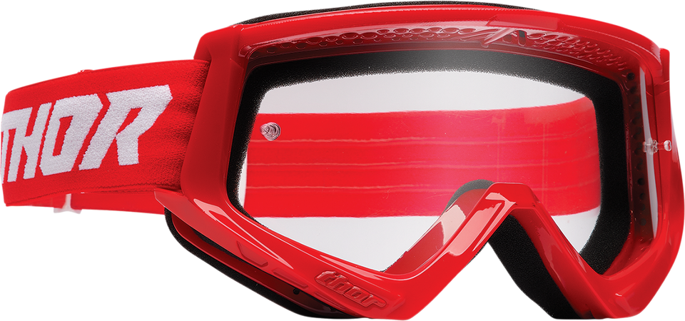 Youth Combat Goggles - Racer - Red/White - Lutzka's Garage