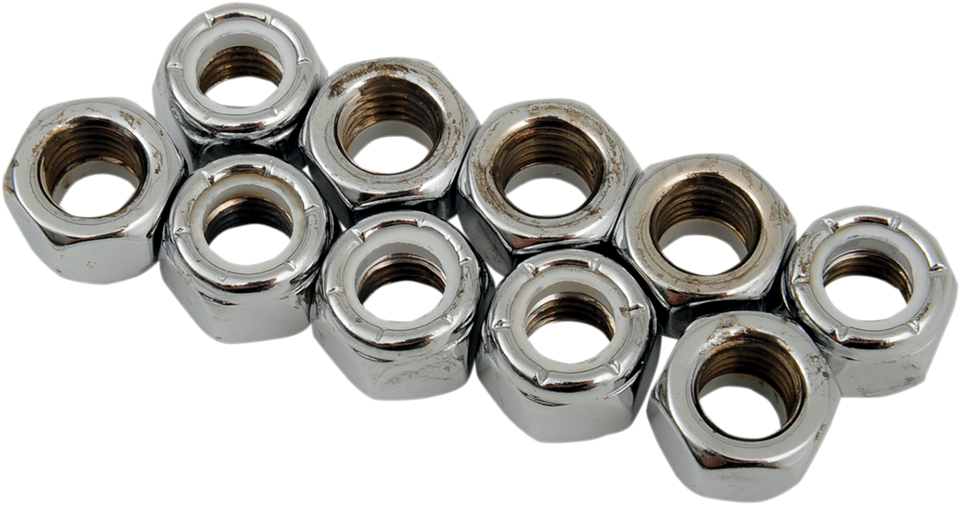 5/16-24 Chrome Nylon Nut