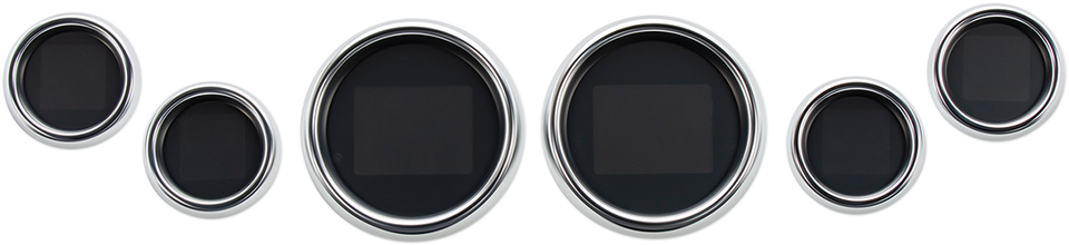 MLX 6-Gauge Instrument Kit - Chrome Bezel