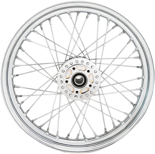Wheel - Laced - 40 Spoke - Front - Chrome - 19x2.5 -  08-10 XL - Lutzka's Garage