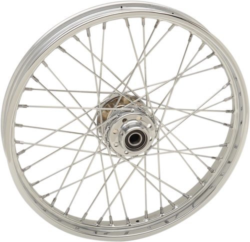 Wheel - Laced - 40 Spoke - Front - Chrome - 21x2.15 - 08-17 Softail - Lutzka's Garage