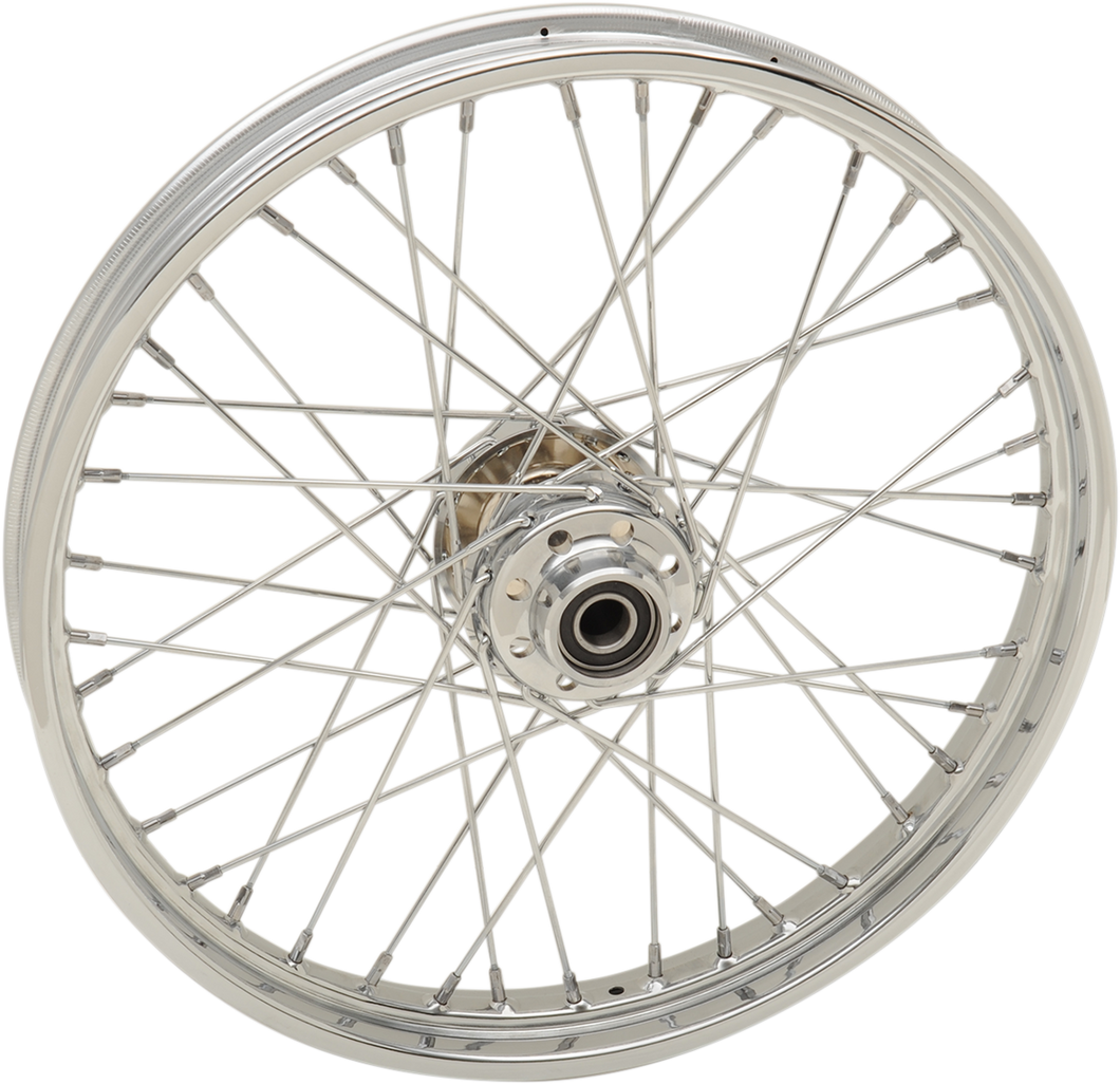 Wheel - Laced - 40 Spoke - Front - Chrome - 21x2.15 - 08-17 Softail - Lutzka's Garage