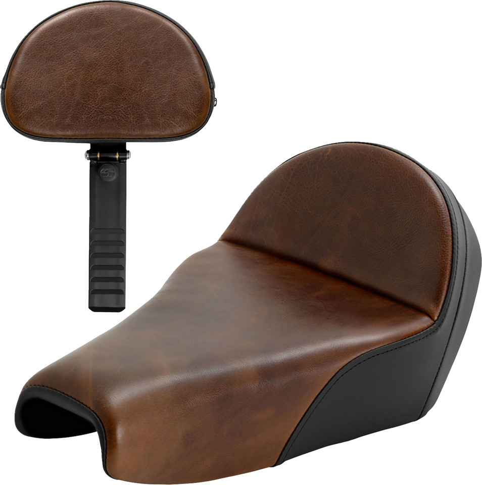 Lariat Solo Seat - Distressed Leather - 3.3 Gal Tank - XL 04-22