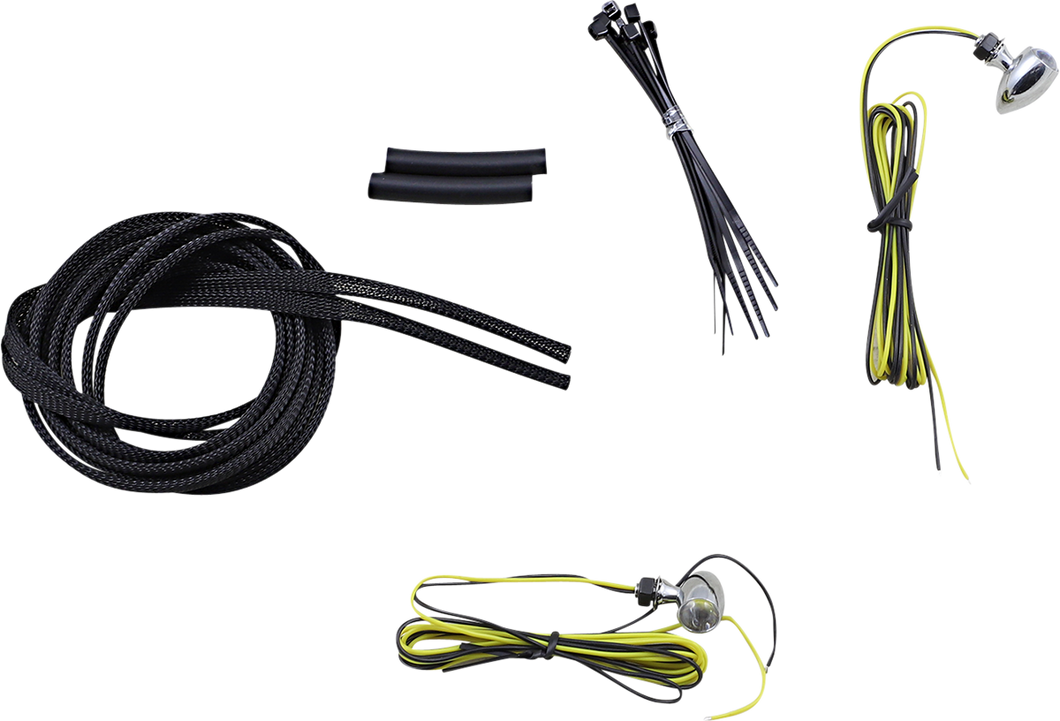 Micro Turn Signals - Amber -Chrome