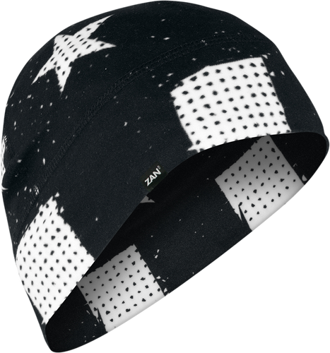 SportFlex® Beanie - Black & White Flag
