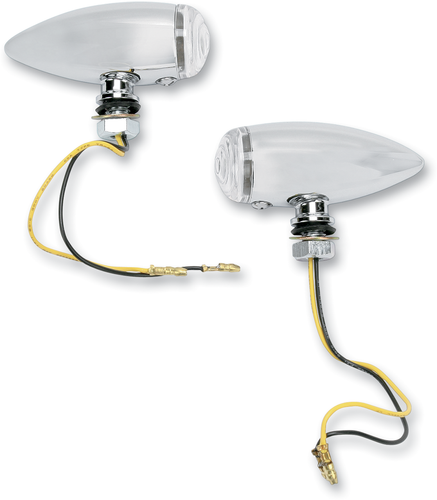 Bullet LED Marker Lights - Smooth - Clear - Lutzka's Garage