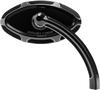 Cats Eye Forged Billet Mirror - Black - Right - Lutzka's Garage