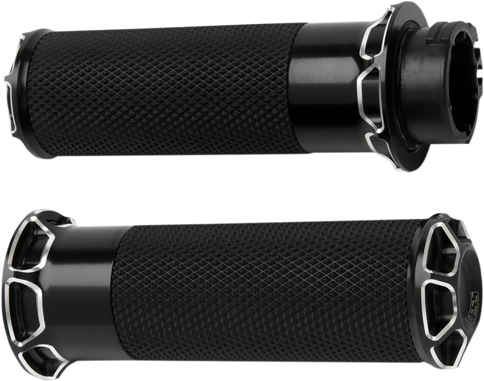 Grips - Beveled - TBW - Black - Lutzka's Garage