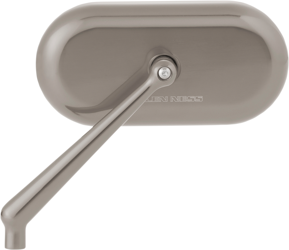 Oval Mirror - Left - Titanium - Lutzka's Garage