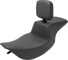 Tour Step Up Seat - Rider Backrest - Plain - FLHR/FLHX 97-07