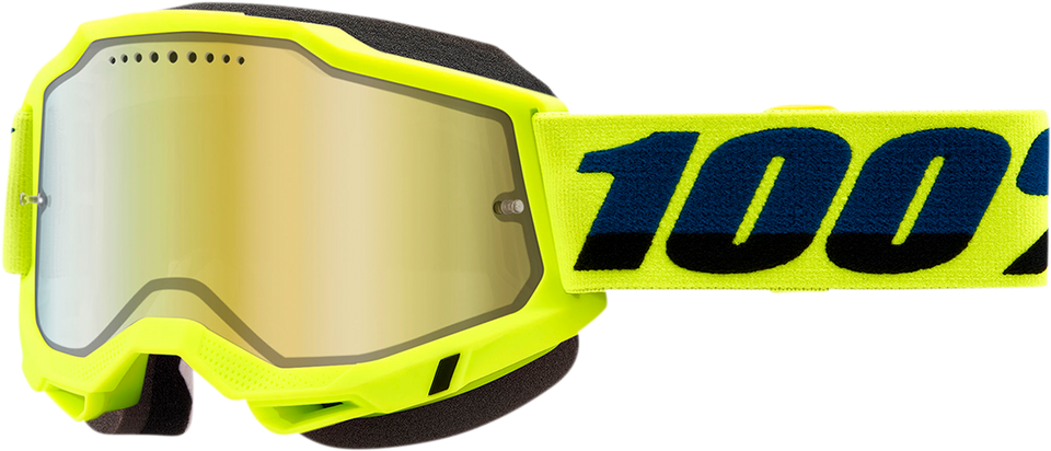 Accuri 2 Snow Goggles - Fluo Yellow - Gold Mirror - Lutzka's Garage