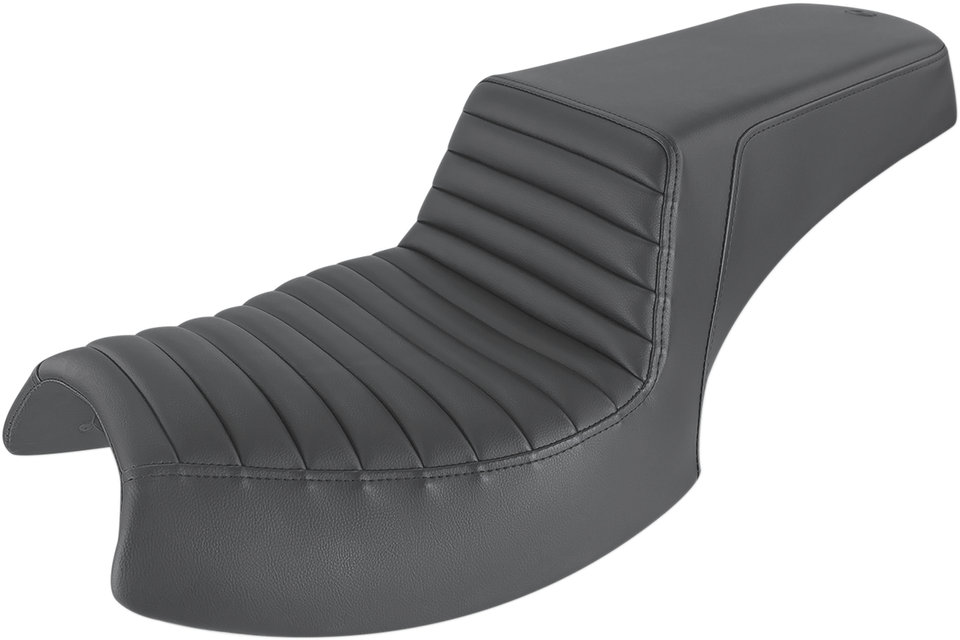Step Up Seat - Tuck and Roll - Black - Indian - Lutzka's Garage