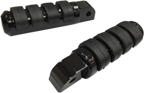 Passenger Soft-Ride Black Foot Pegs - Softail