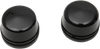 Axle Caps - Black - Front - 00-07 FLT - Lutzka's Garage