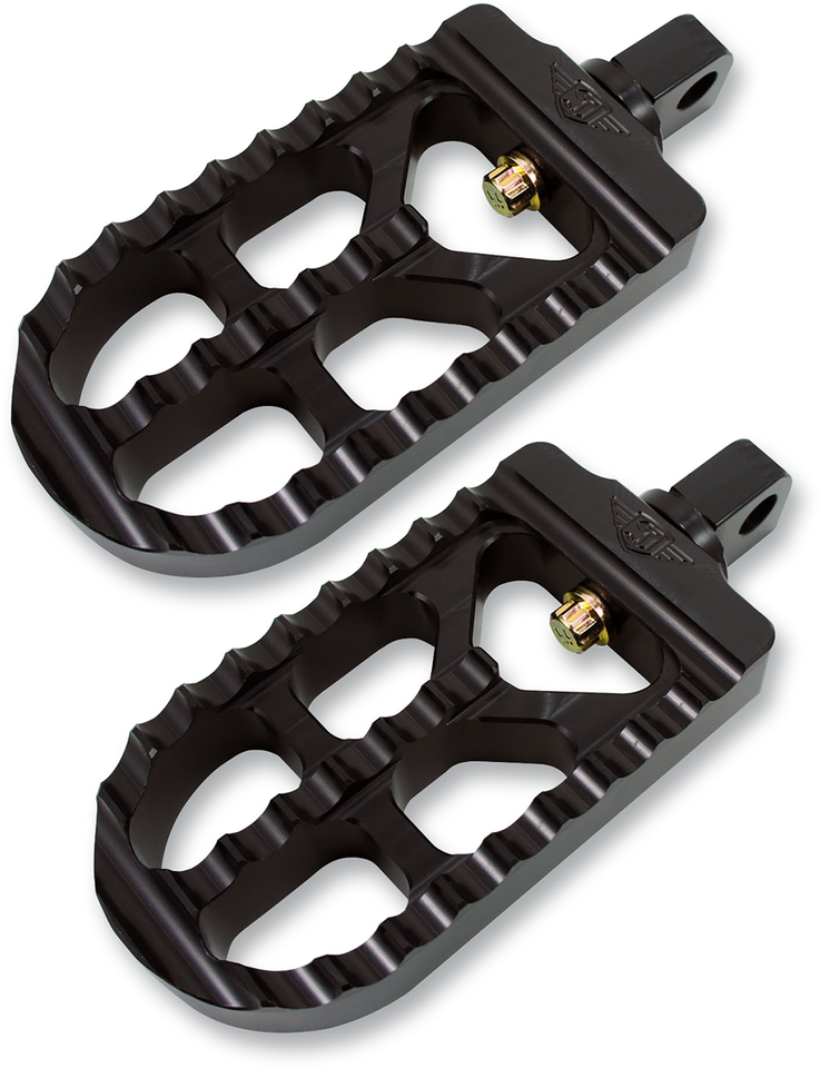 Serrated Footpeg - Long - Black - Lutzka's Garage