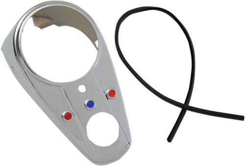 Three-Light Dash Cover - Chrome - Lutzka's Garage