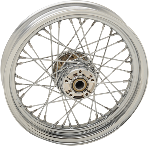 Wheel - Laced - 40 Spoke - Front - Chrome - 16x3 - Lutzka's Garage