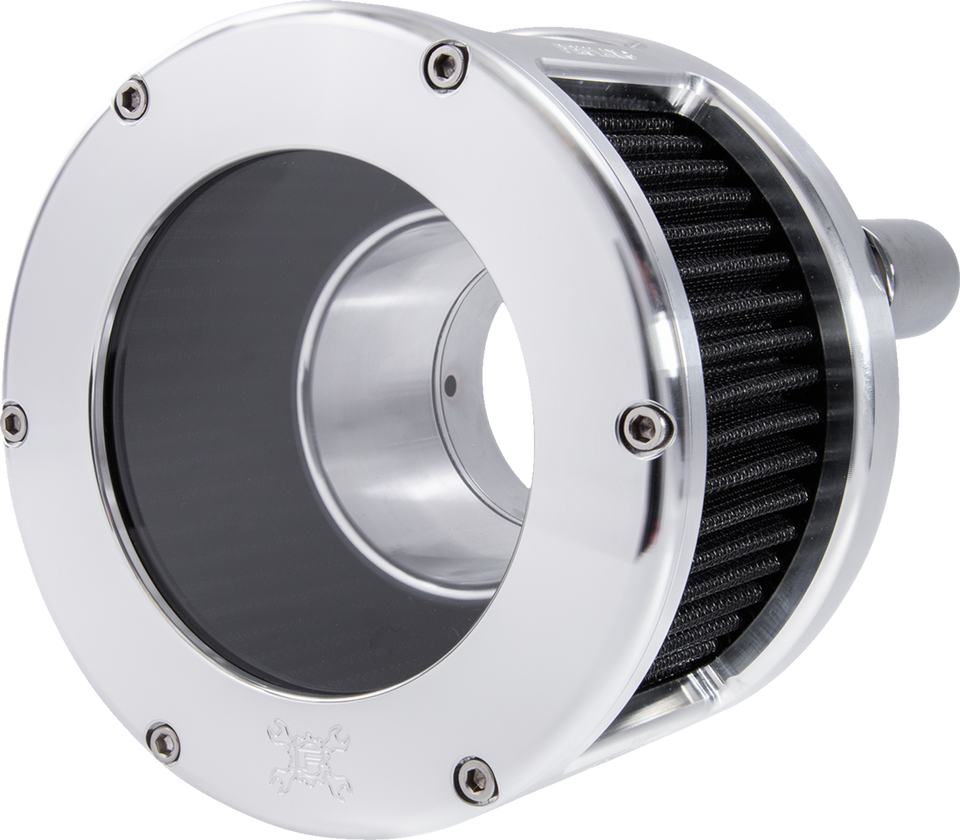 Air Cleaner - BA Race Series - Raw - Clear Cover - Black - M8 - Lutzka's Garage