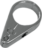 Cable Clamp - Throttle/Idle/Brake - 1-1/2" - Chrome - Lutzka's Garage
