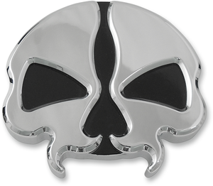 Vented Split Skull Gas Cap - Chrome - Lutzka's Garage