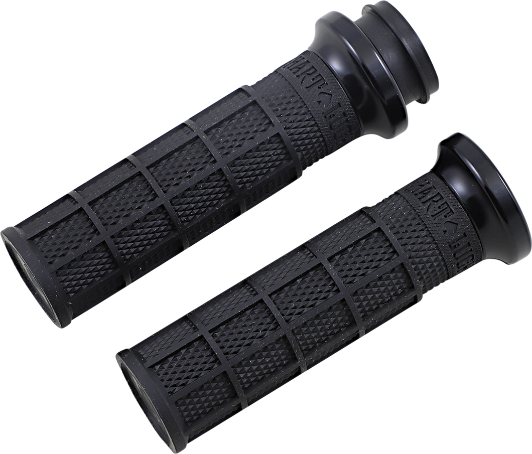 Grips - V-Twin - Black/Black - Lutzka's Garage