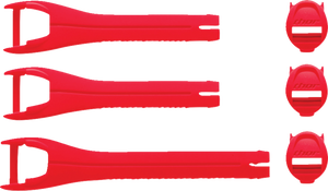 Youth Blitz XR Boots Strap Kit - Red/Charcoal - Lutzka's Garage