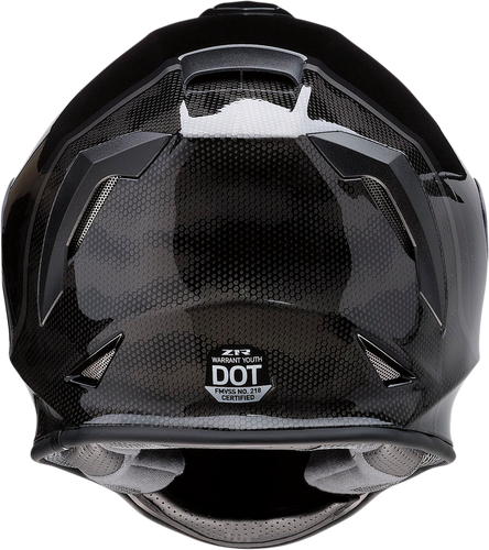 Youth Warrant Helmet - Kuda - Gloss Black - Small - Lutzka's Garage