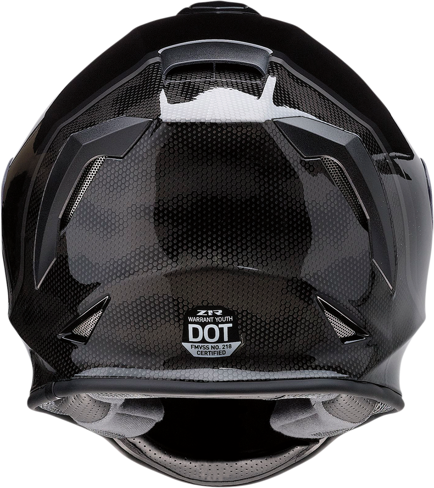 Youth Warrant Helmet - Kuda - Gloss Black - Small - Lutzka's Garage