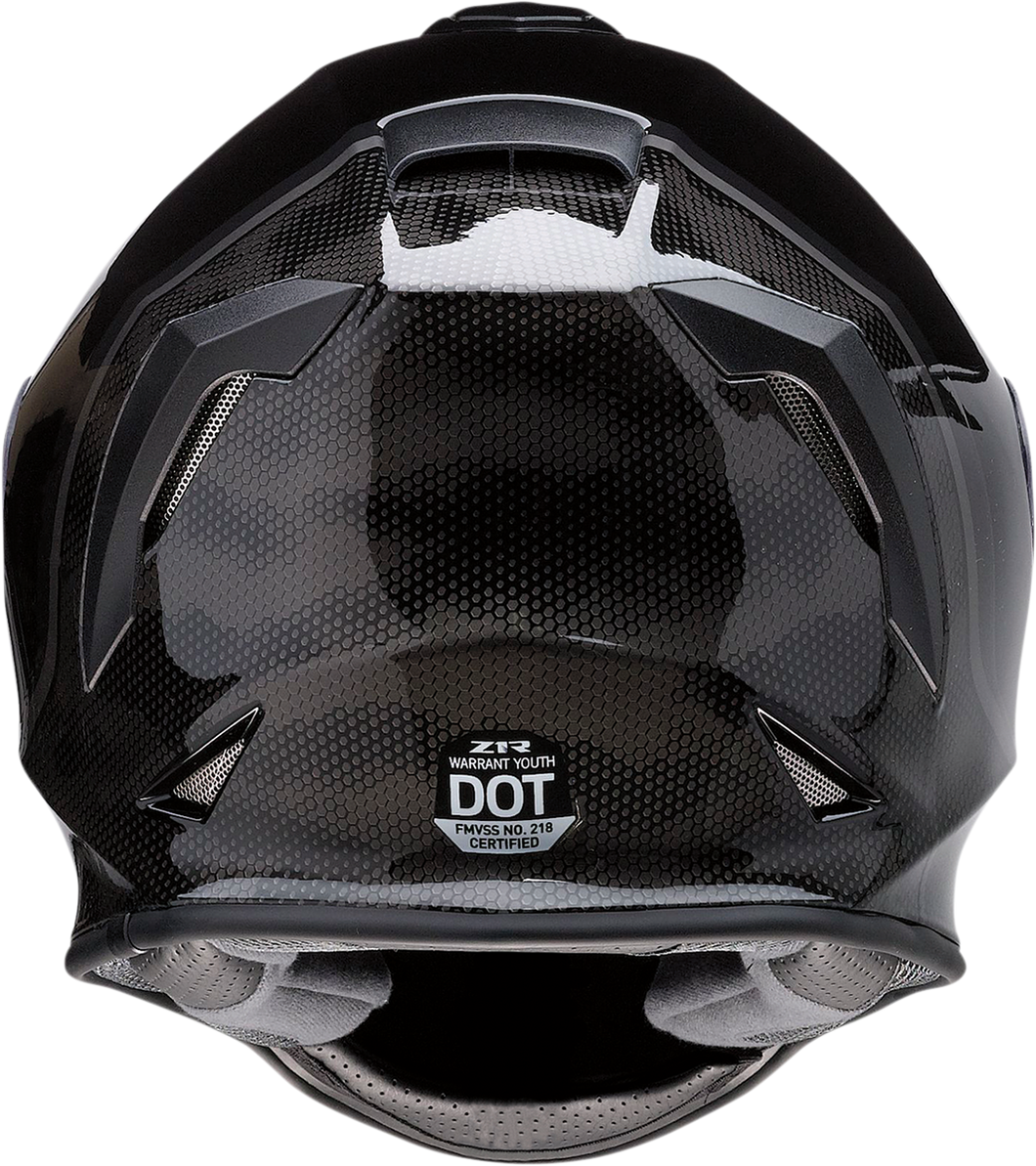 Youth Warrant Helmet - Kuda - Gloss Black - Small - Lutzka's Garage
