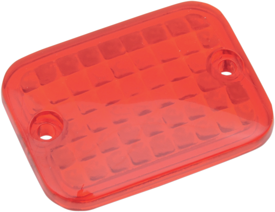 Replacement Mini Rectangular Lens - Red - Lutzka's Garage