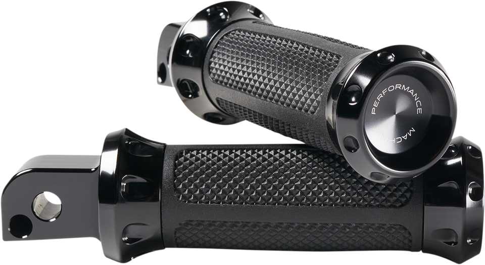 Over Drive Footpeg - M8 - Passenger - Black - Lutzka's Garage