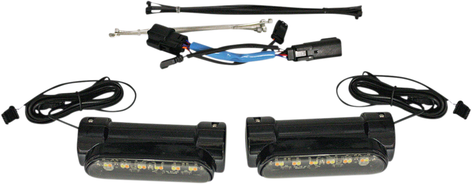 Engine Guard Light - 10-13 FLHX - Black - Lutzka's Garage