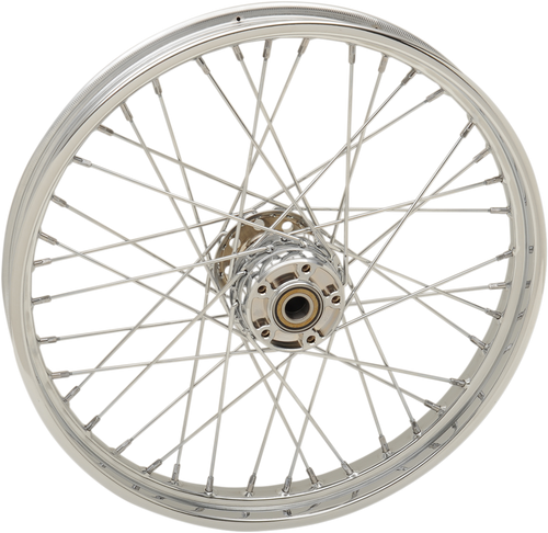 Wheel - Laced - 40 Spoke - Front - Chrome - 21x2.15 - 07-17 Softails - Lutzka's Garage