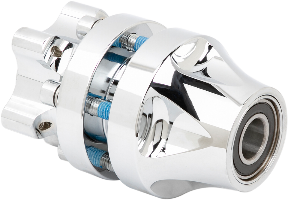 Hub - Single Disc - Front - Chrome - 08+ FLT - Lutzka's Garage