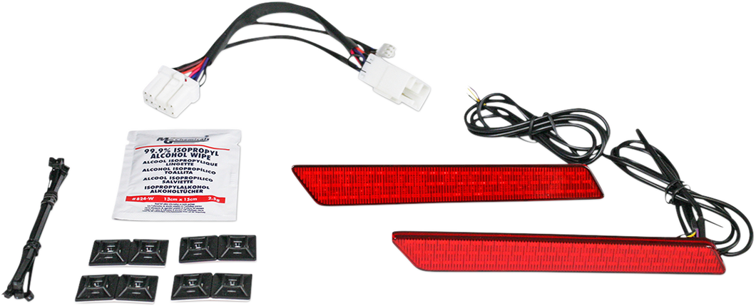 Saddlebag Latch Lights - 97-13 - Red - Lutzka's Garage