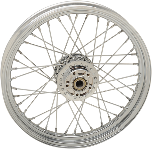 Wheel - Laced - 40 Spoke - Front - Chrome - 19x2.5 - 08-17 FXD - Lutzka's Garage