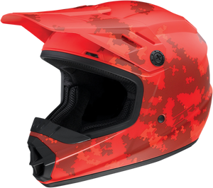 Youth Rise Helmet - Digi Camo - Red - Small - Lutzka's Garage
