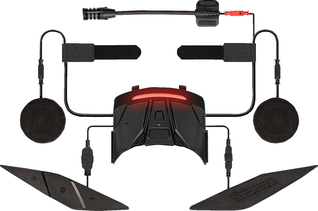 In-Helmet Communicator - Black - Lutzka's Garage