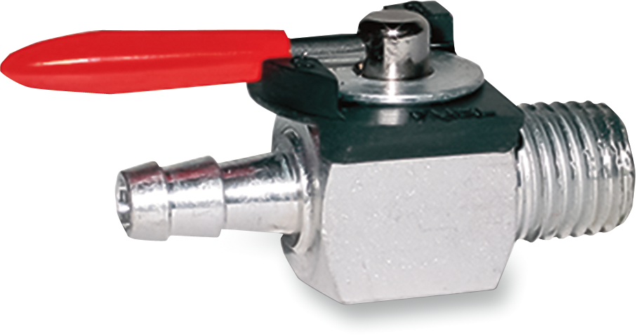 Straight Fuel Valve - 1/4" NPT - 1/4" Barb