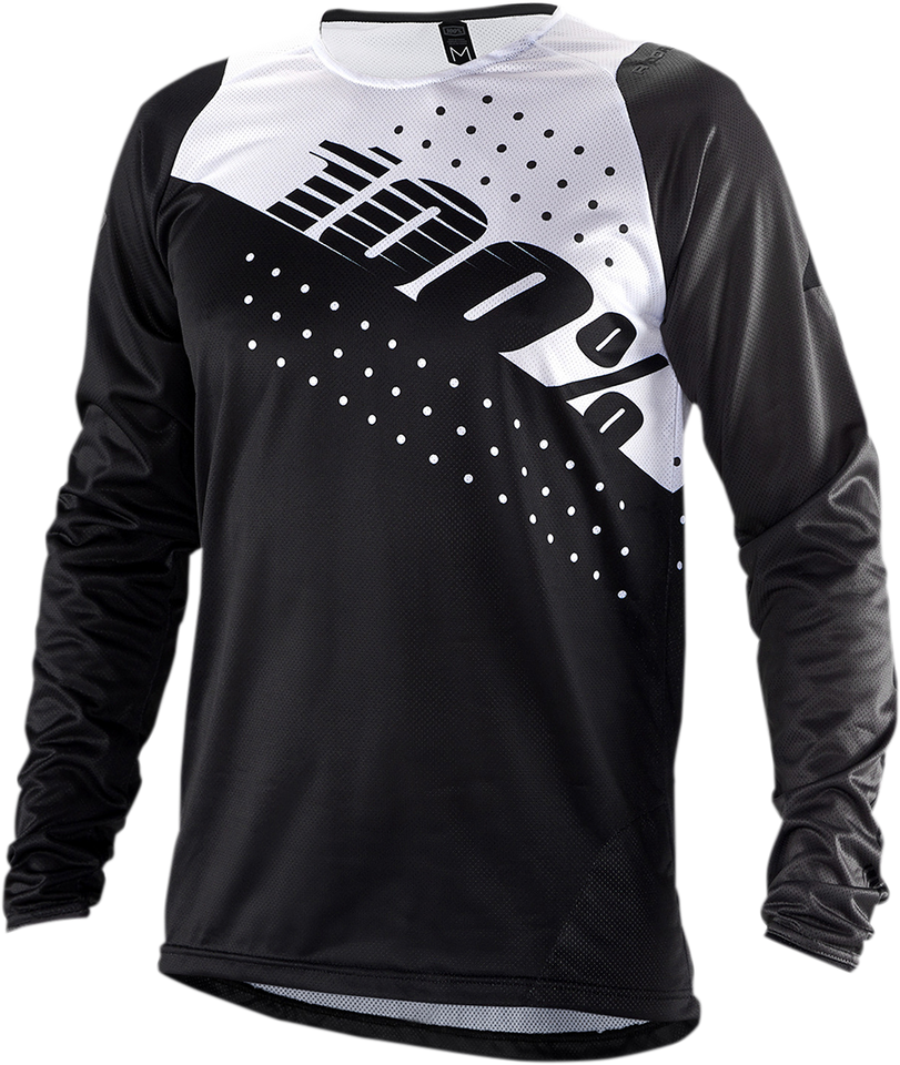 R-Core Long-Sleeve Jersey - Black/White - Large - Lutzka's Garage