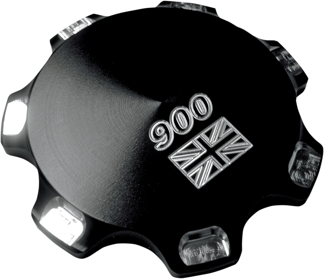 Gas Cap - Black - 900 Union Jack - Lutzka's Garage