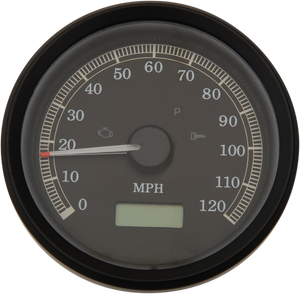 3-3/8" MPH Programmable Electronic Speedometer - Black Bezel - Black Face - Lutzka's Garage