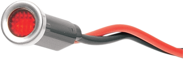 Snap-In Indicator Light - Red - Stainless Steel Bezel - Lutzka's Garage