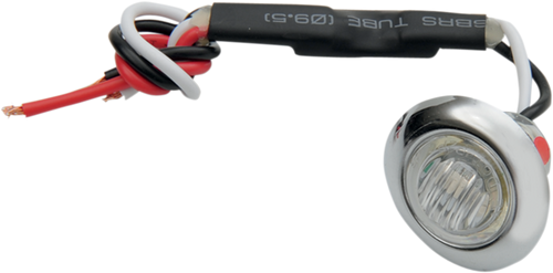 Mini Marker Light - Dual Function - Red LED - Clear Lens