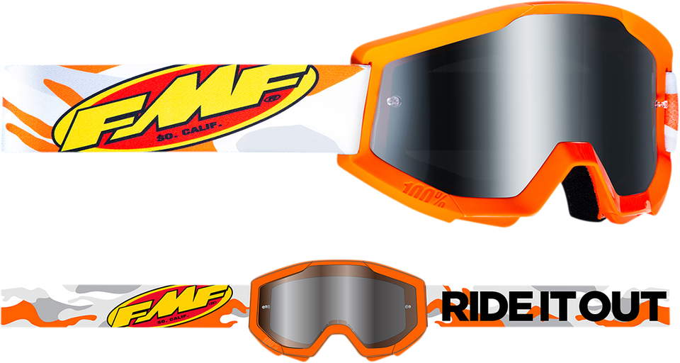 Youth PowerCore Goggles - Assault - Gray - Silver Mirror - Lutzka's Garage