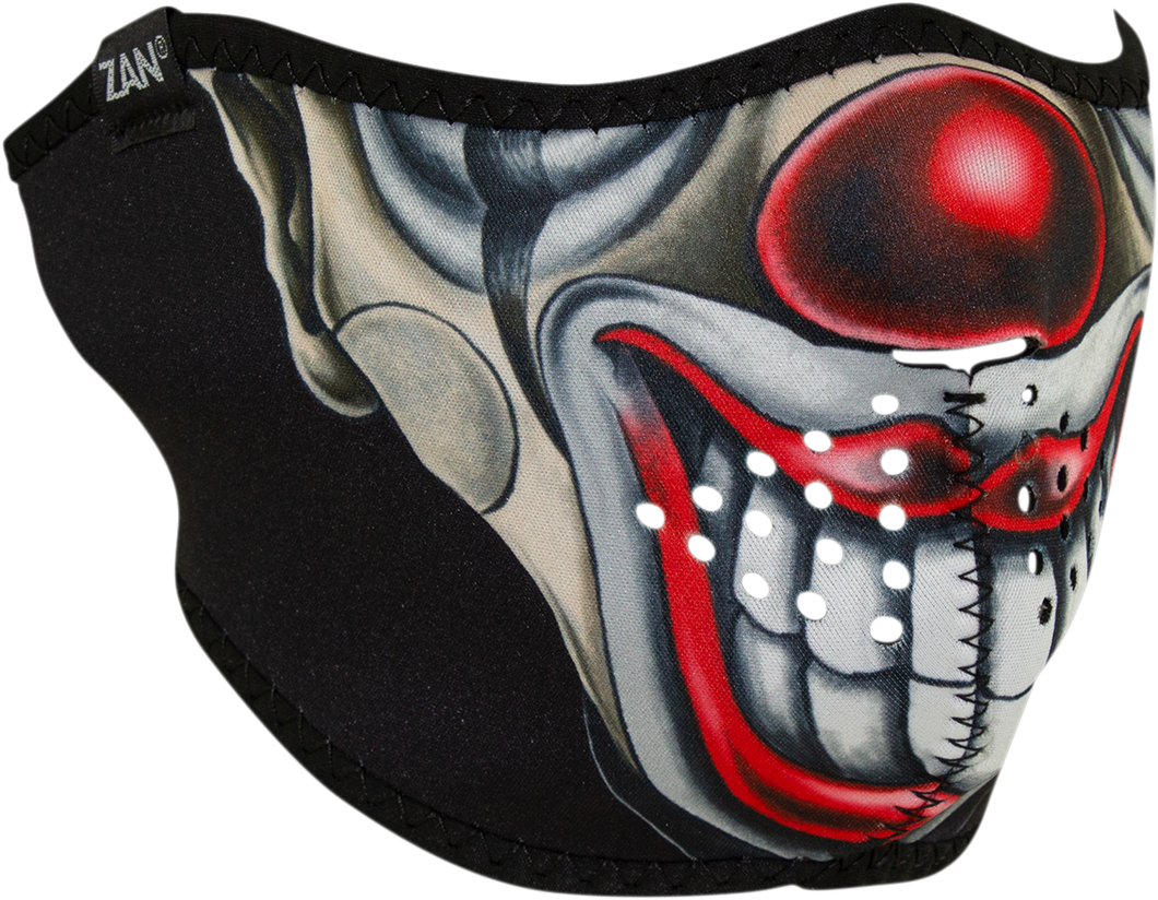 Neoprene Half-Face Mask - Chicano Clown